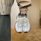 Damen Sportliche Sneakers im Retro-Design mit atmungsaktiven Materialien und langliger Gummisohle