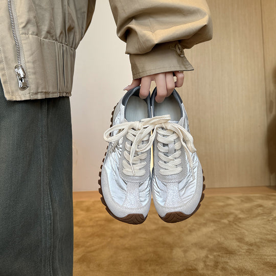 Damen Sportliche Sneakers im Retro-Design mit atmungsaktiven Materialien und langlebiger Gummisohle R&B