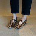 Damen Mokassins mit elegantem Leopardenmuster und komfortablem Riemen R&B