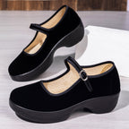 Damen Komfortable Mary Jane Schuhe mit verstellbarem Riemen