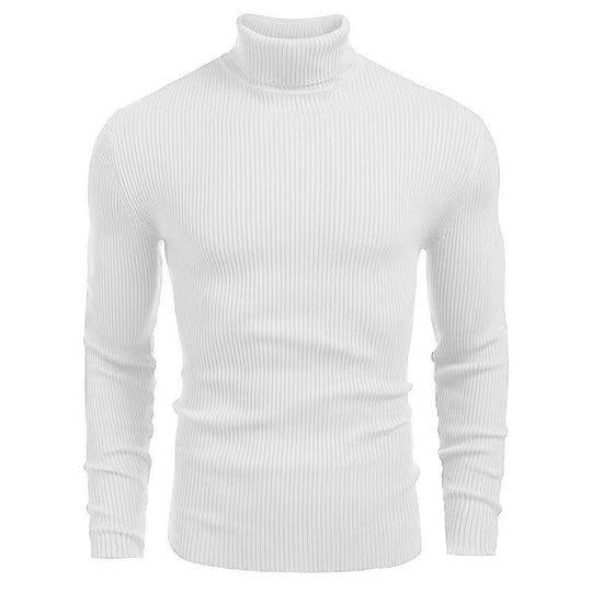 Herren Rollkragenpullover aus hochwertigem Strickmaterial mit Rippstruktur R&B