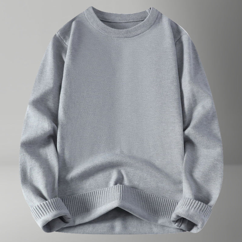 Damen bequemer und eleganter Rundhalsausschnitt Pullover R&B