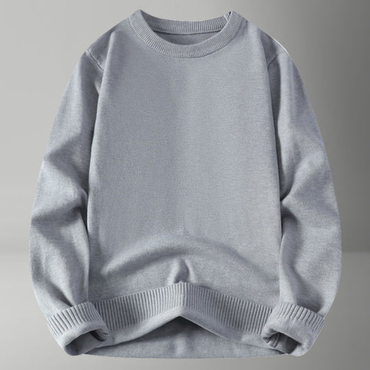 Damen bequemer und eleganter Rundhalsausschnitt Pullover R&B
