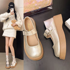 Damen elegante Mary Jane Schuhe mit funkelndem Design R&B