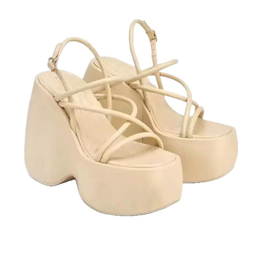 Damen Plateau-Pumps mit elegantem Riemchen-Design R&B