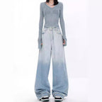 Damen weite Jeanshosen R&B