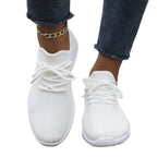 Damen Leichte Sneakers mit atmungsaktivem Obermaterial und elastischer Schnürung R&B