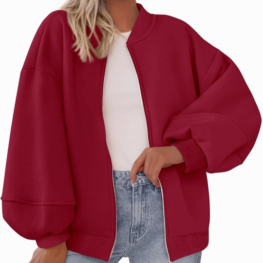 Damen Oversized Sweaterjacke R&B