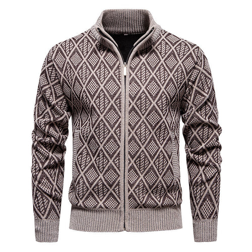 Herren modische Strickjacke mit strukturierter Oberfläche R&B