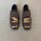 Damen bequeme Slipper mit modernem Riemendesign