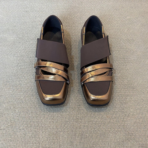 Damen bequeme Slipper mit modernem Riemendesign R&B