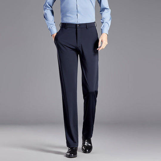 R&B | Anzughose Slim Fit Seidenmischung Knitterfrei Gerade Schnitt