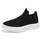 Damen atmungsaktive Slip-On Sneakers mit elastischem Obermaterial R&B