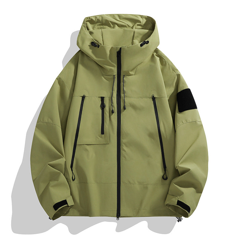 Damen Technische Outdoor-Jacke mit Verstellbarem Kapuzensystem und Multifunktionalen Taschen R&B
