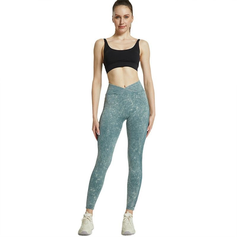 Damen Hochgeschnittene Sportleggings R&B