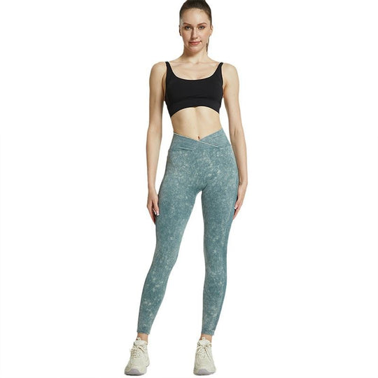 Damen Hochgeschnittene Sportleggings R&B
