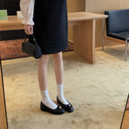Damen Ballerinas mit dekorativem Riemchen und Perlenapplikation R&B