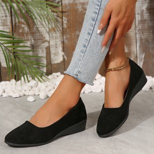 Damen elegante Ballerinas mit schimmerndem Krokodil-Design R&B