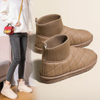 Damen Bequeme und stylische Winterboots mit elastischem Schaft und rutschfester Sohle R&B
