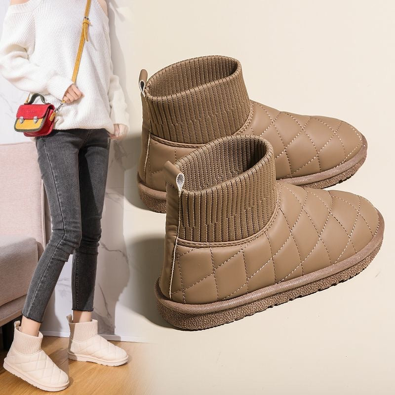 Damen Bequeme und stylische Winterboots mit elastischem Schaft und rutschfester Sohle R&B
