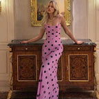 Damen Maxikleid mit anspruchsvoller Kragen- und Trägerdetails R&B