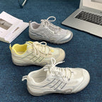 Damen Sportliche Sneakers mit atmungsaktivem Mesh-Obermaterial und dämpfender Sohle R&B