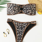 Damen Bandeau Badeanzug Set R&B