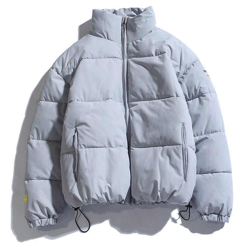 Damen modische Steppjacke mit hohem Kragen und praktischen Taschen R&B