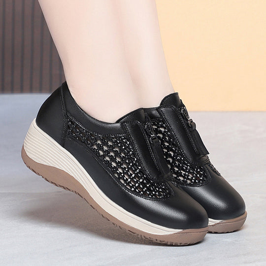 Damen Komfortable Slip-On Sneaker mit Atmungsaktivem Netzdesign und Bequemem Fußbett R&B