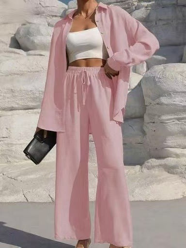 Damen elegantes und lässiges Loungewear-Set mit lockerer Passform R&B