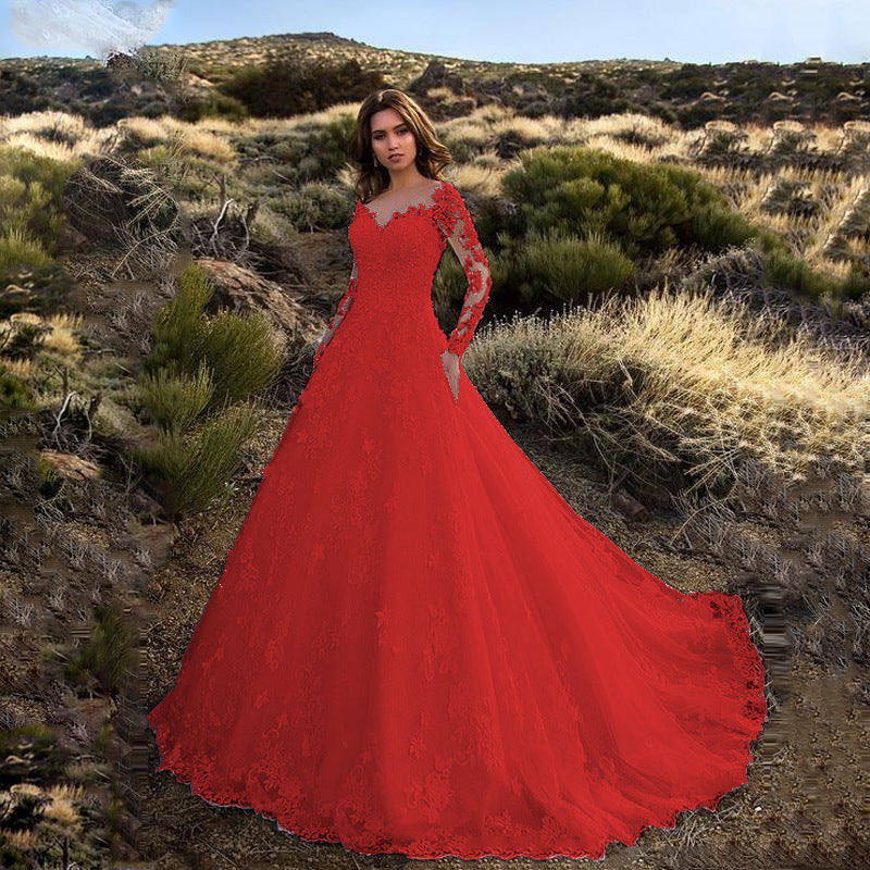 R&B | Elegante weiße Braut Hochzeitskleid