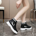 Damen modische High-Top Sneakers mit warmem Innenfutter und strapazierfähigem Obermaterial R&B