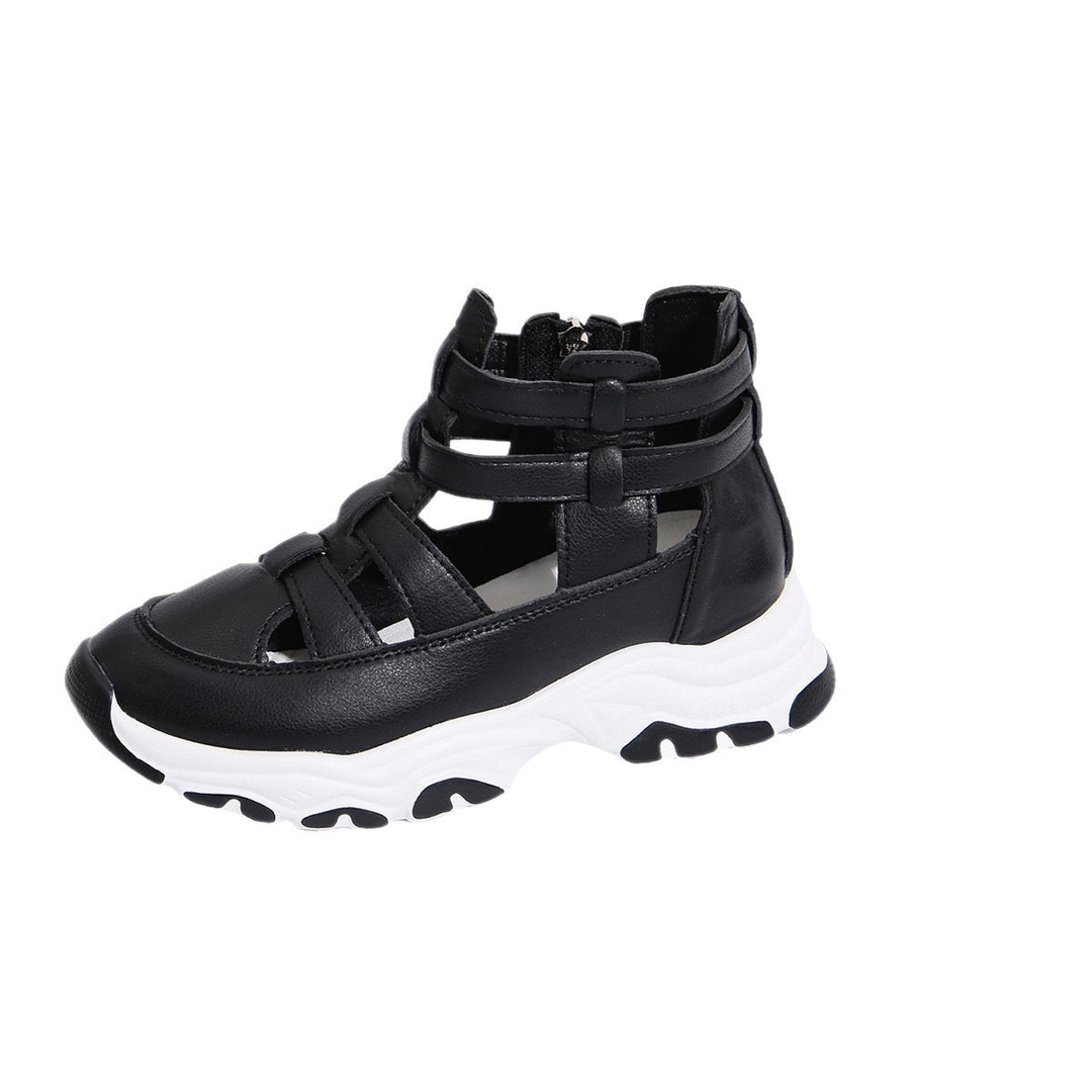 Damen Sportliche Schnür-Sneaker im modernen Cut-Out-Design R&B