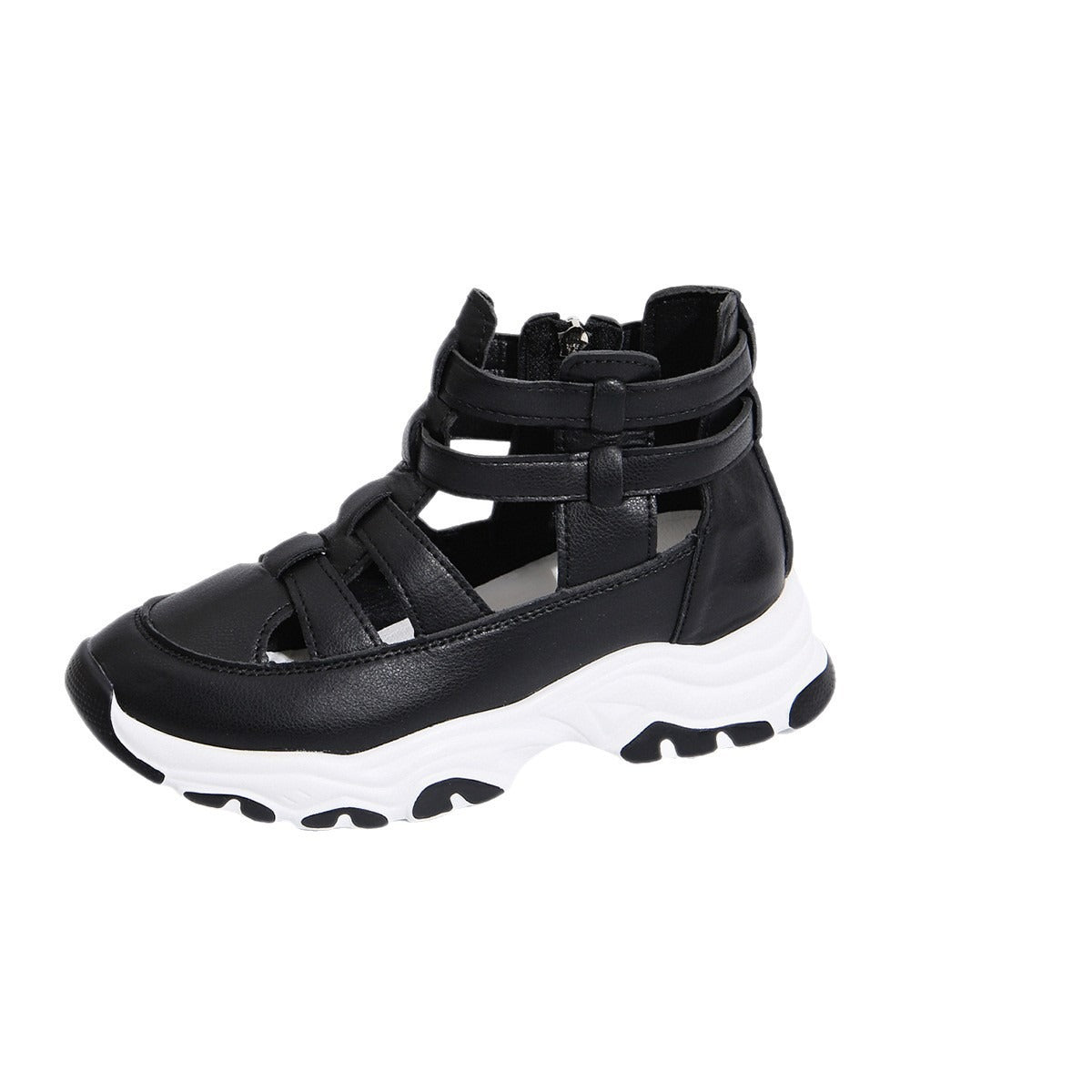Damen Sportliche Schnür-Sneaker im modernen Cut-Out-Design R&B