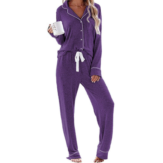 Damen Schlafanzug-Set aus weichem, atmungsaktivem Material R&B