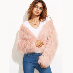 Damen Flauschige Kunstfell-Jacke mit lässigem Schnitt und weichem Innenfutter R&B