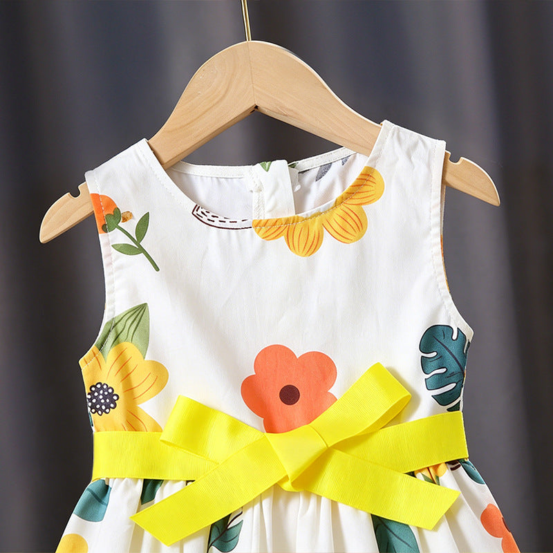 Mädchen Sommerkleid mit buntem Punkten-Design R&B