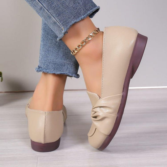 Damen Bequeme Ballerinas mit eleganter Schleifen-Applikation R&B
