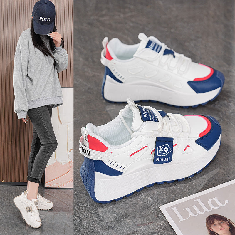 Damen Sportliche Plateau-Sneaker mit atmungsaktiver Konstruktion R&B
