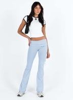 Damen Bootcut-Leggings mit hoher Taille und elastischem Bund R&B