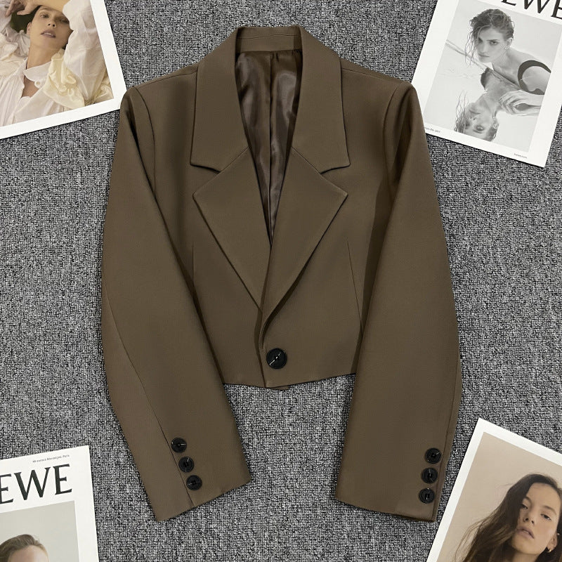 Damen Blazerjacke mit tailliertem Schnitt und elegantem Revers R&B