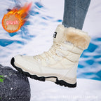 Damen warme Winterstiefel mit kuscheligem Futter und rutschfester Sohle R&B