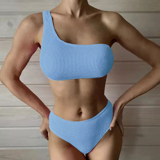 Damen Einseitiger Bikini mit hoch geschnittenem Schnitt R&B