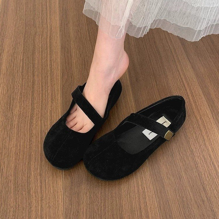 Damen Schicke Ballerinas mit Leo-Muster
