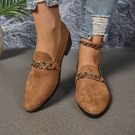 Damen elegante Ballerinas mit floralem Knoten-Design R&B
