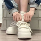 Damen Plateau-Sneaker mit sportlichem Design und gepolsterter Sohle R&B