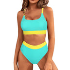 Damen Bikini-Set mit hohem Bund und sportlichem Schnitt R&B