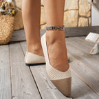 Damen spitze Ballerinas mit atmungsaktivem GewR&Be R&B