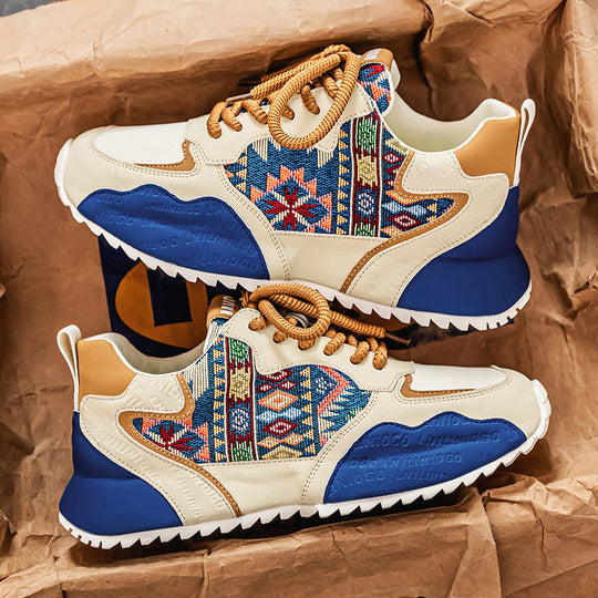 Damen Sportliche Sneaker mit ethnischem Muster und rutschfester Sohle R&B