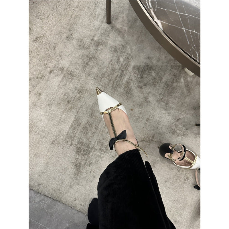 Damen elegante Slingback High Heel Pumps mit dekorativem Riemendesign R&B